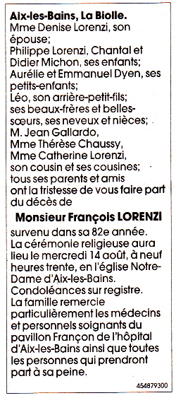 avis de dcs